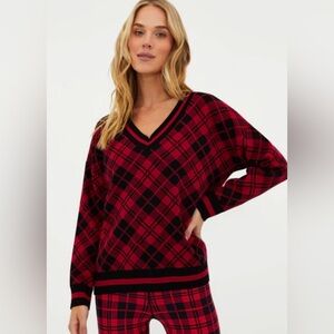 Beach Riot Joey Sweater Merry Plaid - XS / MERRY PLAID